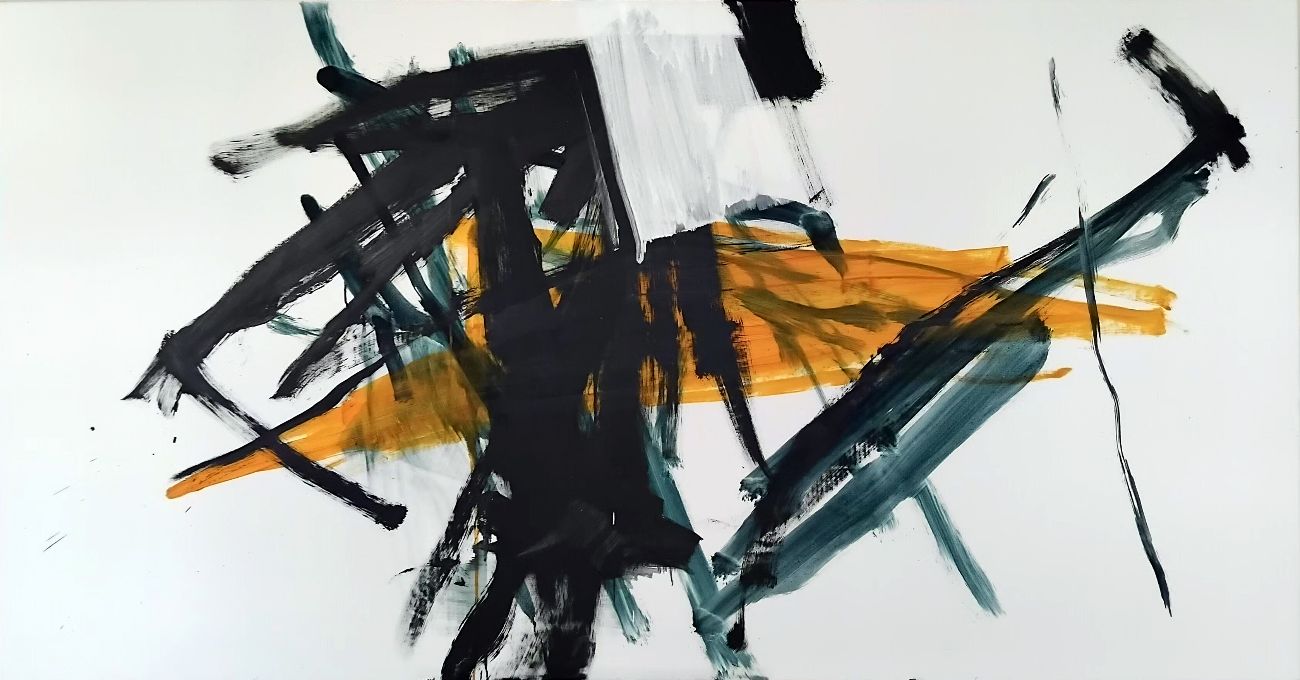 Stierkampf, Bullfight, 2025 Oil on canvas 110 x 210 cm