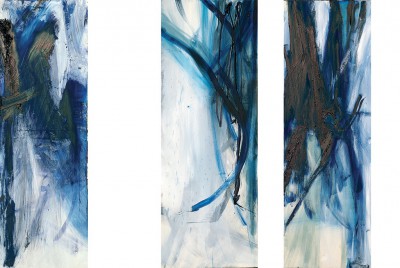 Into the Blue- Triptichon, 2010
Oil on canvas   150 x 50 cm, 150 x 55 cm