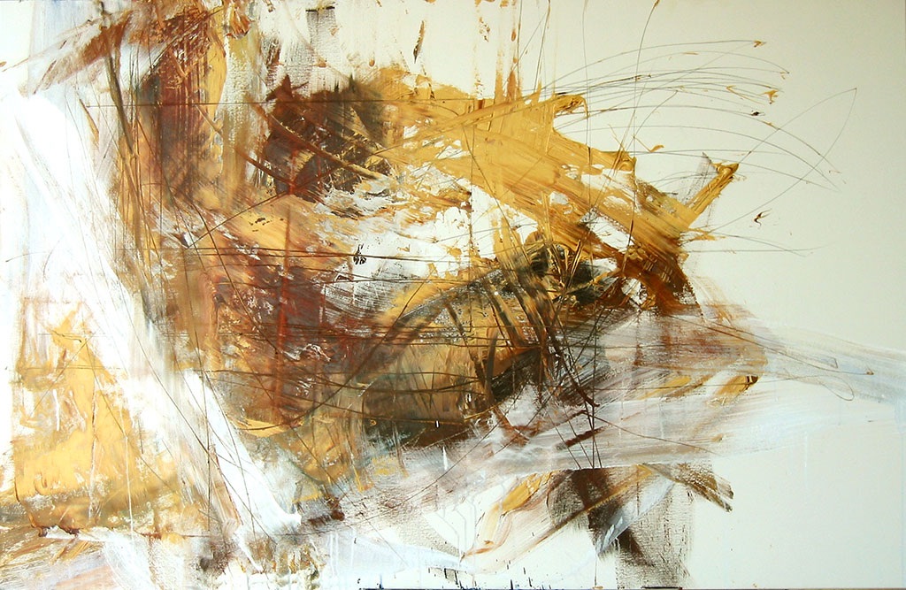 La Siesta, 2004   Oil and graphite on canvas
89 x 139 cm