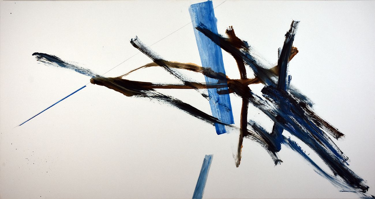 Falling, 2024 Oil on canvas 105 x 195 cm