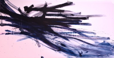 Floating, 2018   Oil on canvas
105 x 195 cm