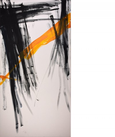 Vertigo, 2023  Oil on canvas
195 x 100 cm